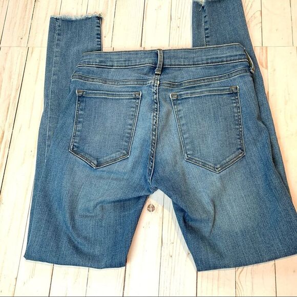 Banana Republic Oleande Frayed Hem Skinny Jeans Size 25 - Picture 3 of 13